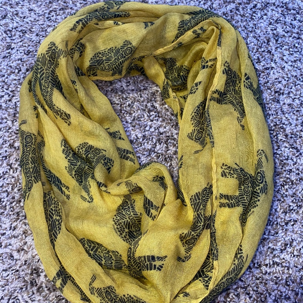 Mustard Elephant Infinity Scarf 💛